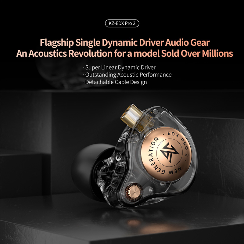 In Ear Monitor Iem - KZ EDX Pro 2 pilote dynamique
