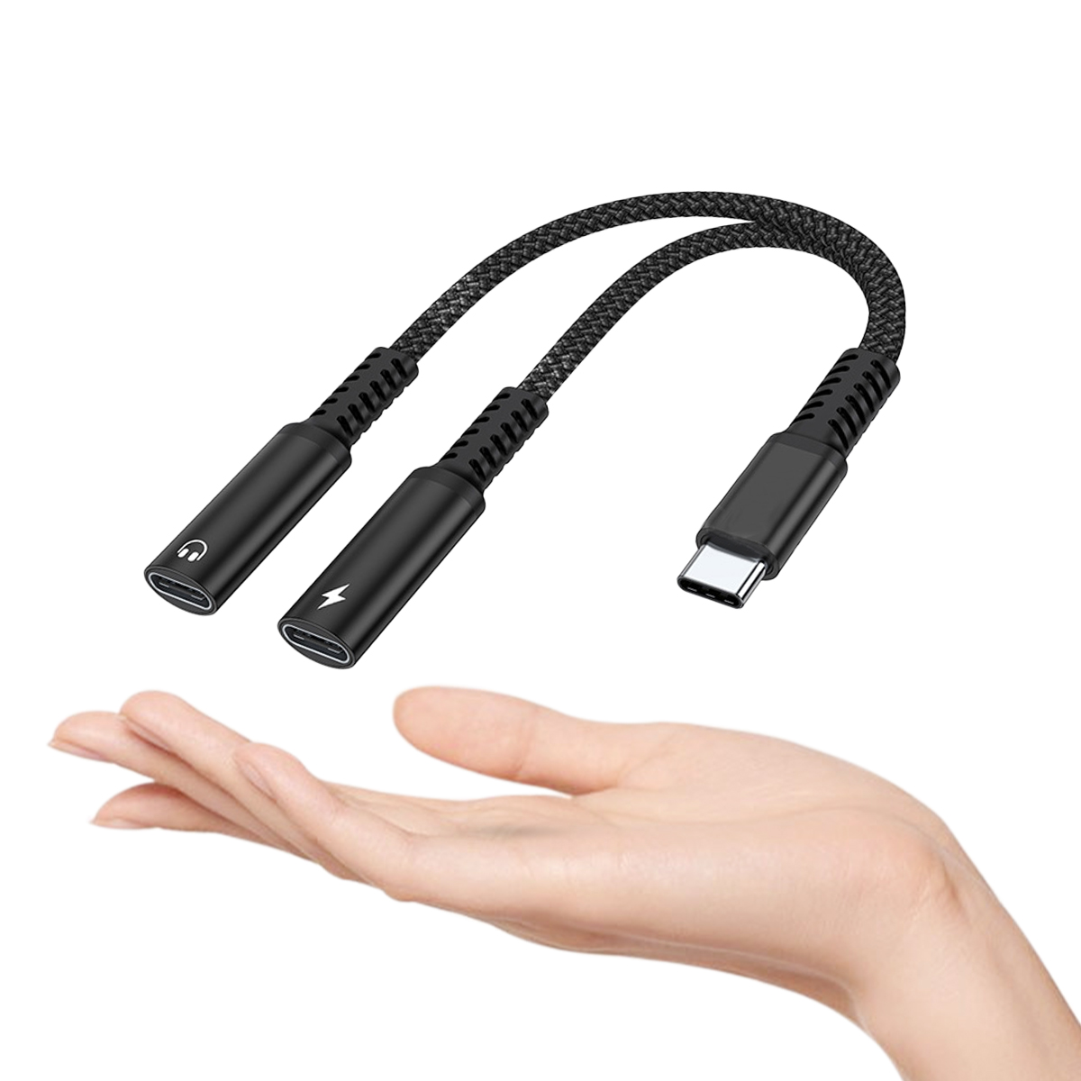 Earphone Splitter Jack - Adaptateur audio 2 en 1 USB