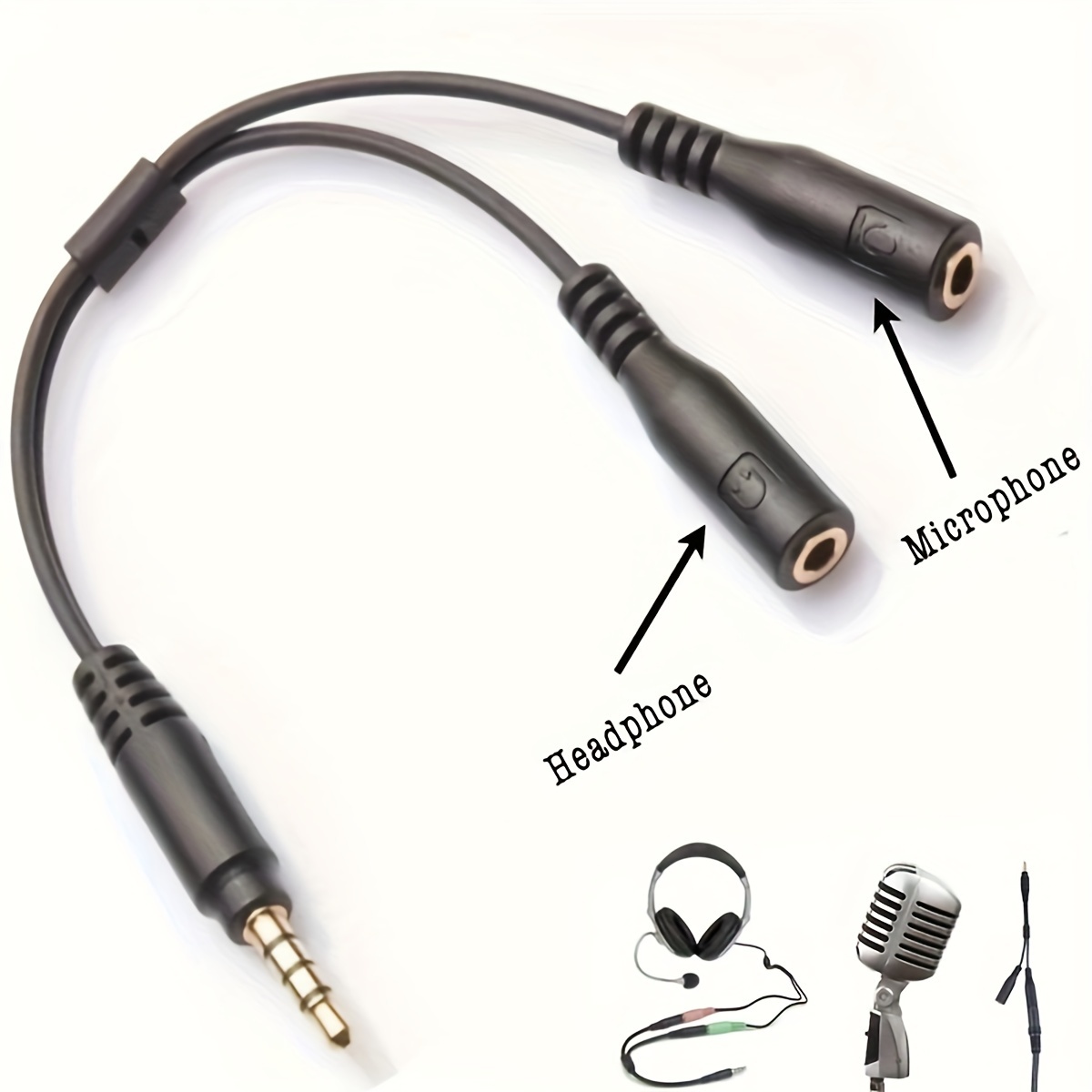 Audio Splitter Y - Adaptateur de câble séparateur Audio stéréo