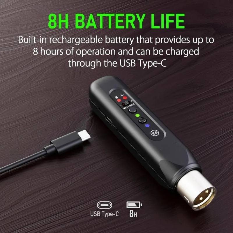 Bluetooth Adapter Receiver - Récepteur Bluetooth XLR sans fil -