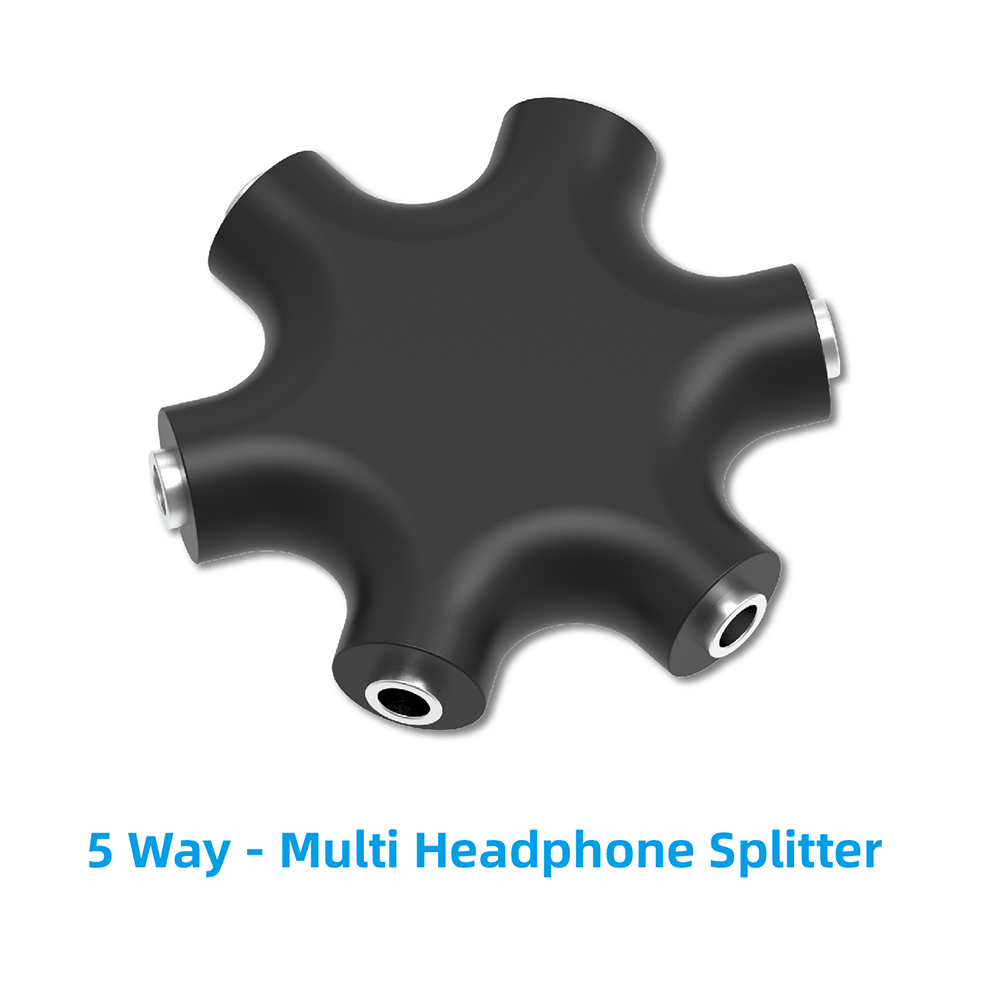 Earphone Splitter Jack - Adaptateur Répartiteur Audio Jack 3,5 mm