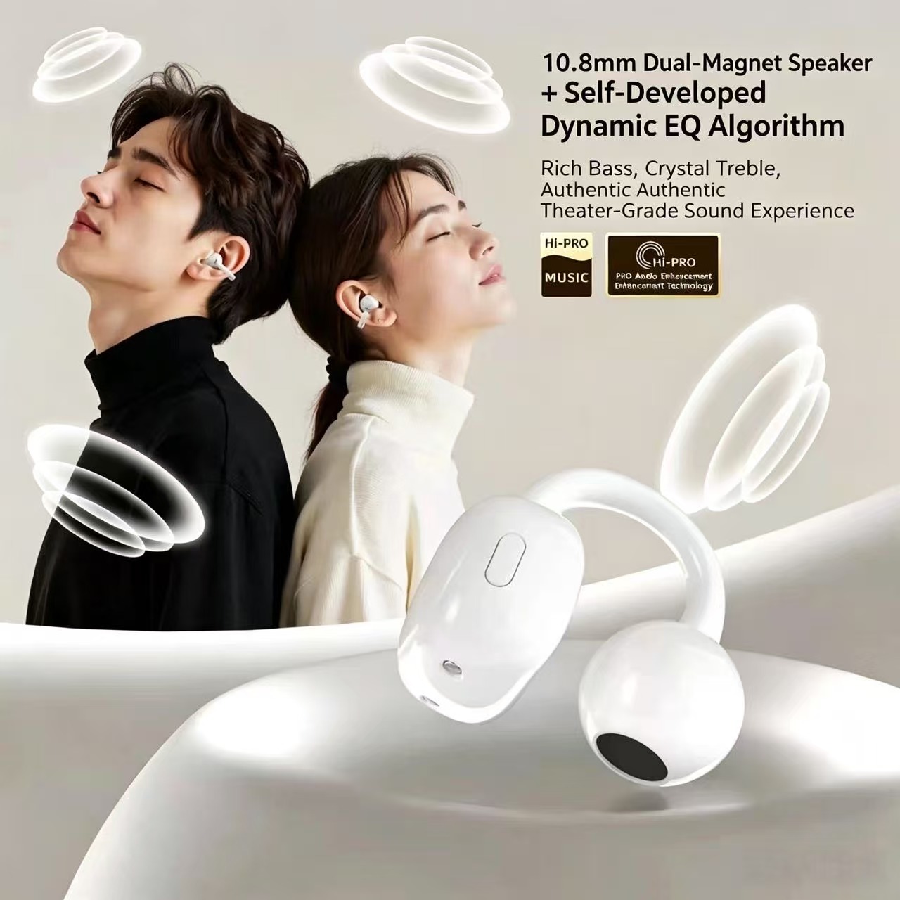 Sports Earphone Hook - Écouteurs Bluetooth à Clip Ouvert, Oreillettes