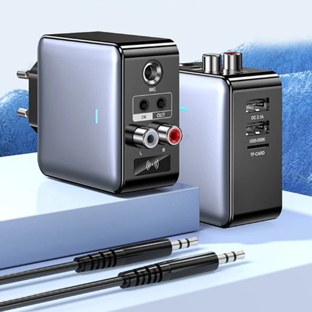 Bluetooth Adapter Receiver - Chargeur Double USB avec Bluetooth 2.0,