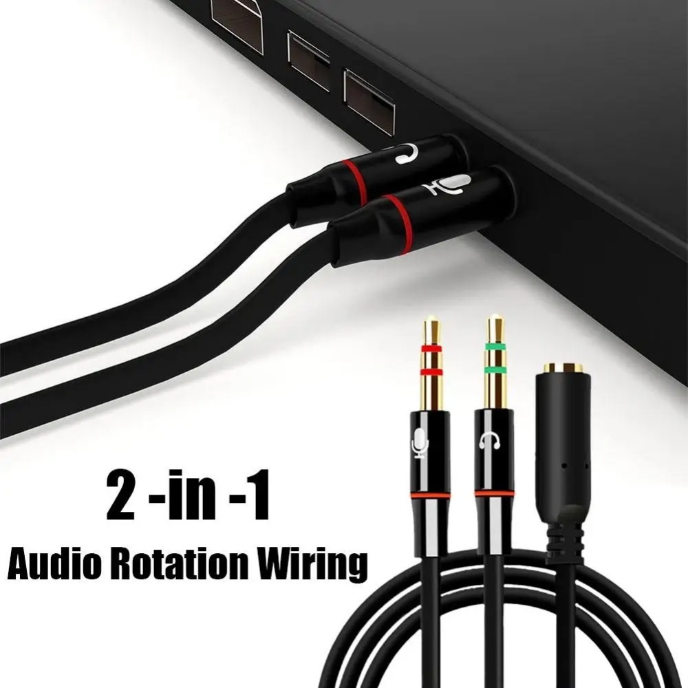 Audio Splitter Y - Séparateur Audio de Microphone pour casque