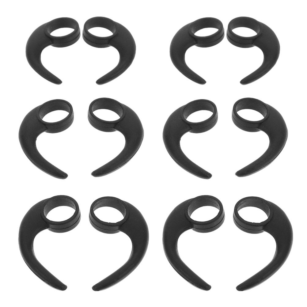 Silicone Ear Tip Replacement - 12 crochets d'oreille en silicone antidérapants