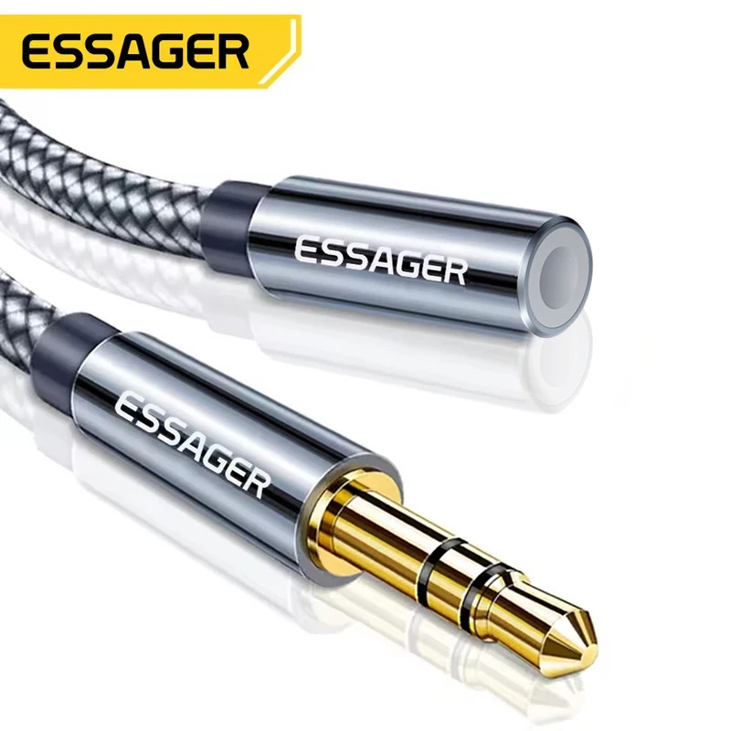 Earphone Splitter Jack - Essager Câble d'extension pour casque Jack