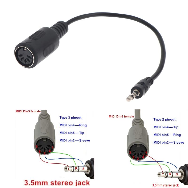 Câble convertisseur MIDI Din 5 - Cable Extension 3.5 avis et prix