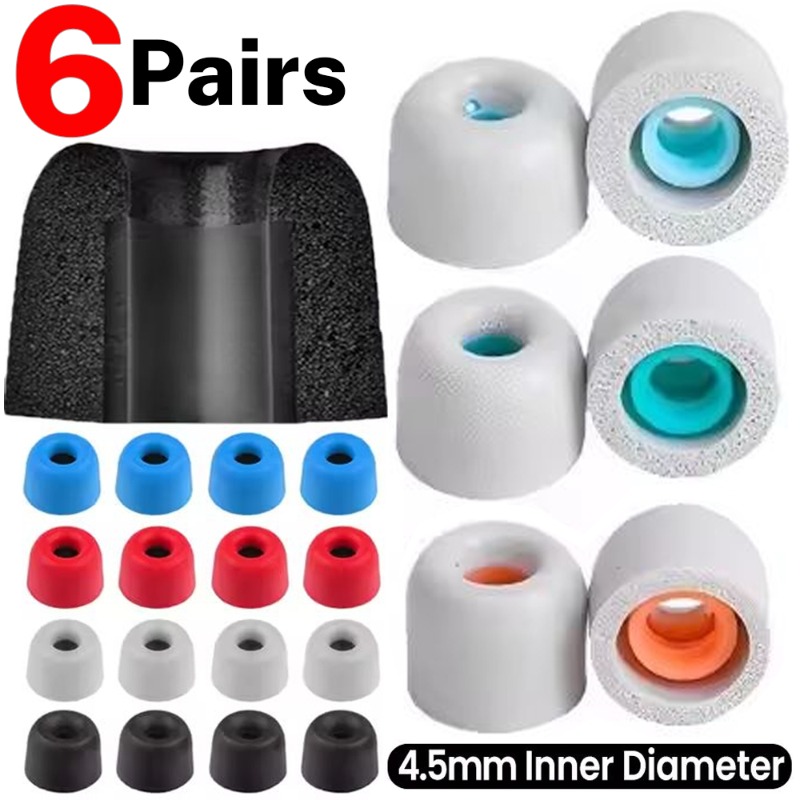 6/1 paires d'écouteurs en mous - Earphone Foam Tip avis et prix