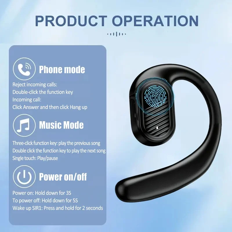 Écouteurs sans fil Bluetooth 5 - Bluetooth Headset On Ear avis et prix
