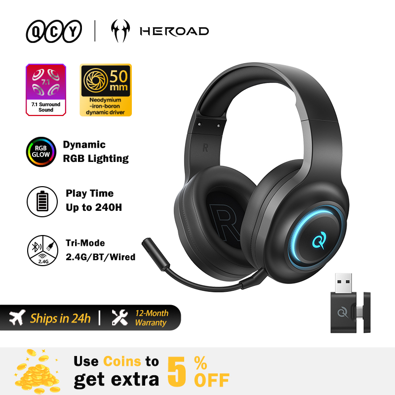Casque de jeu QCY Heroad V200  - Gaming Headset Rgb avis et prix