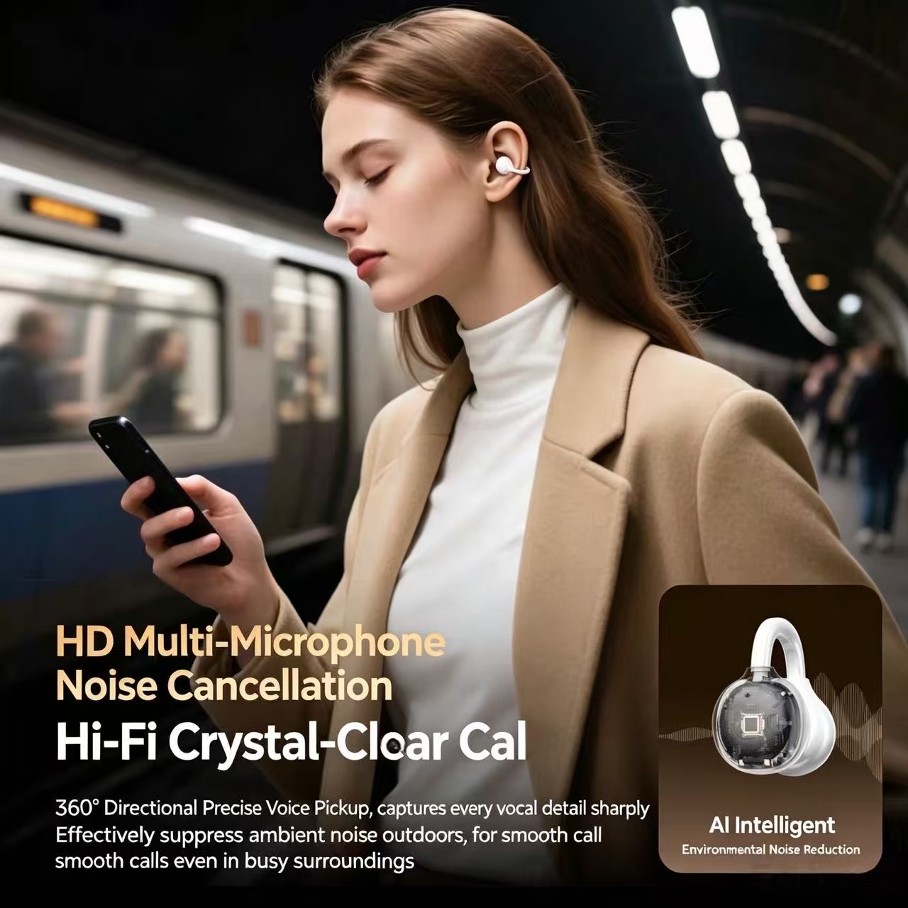 Écouteurs Bluetooth à Clip Ouv - Sports Earphone Hook avis et prix